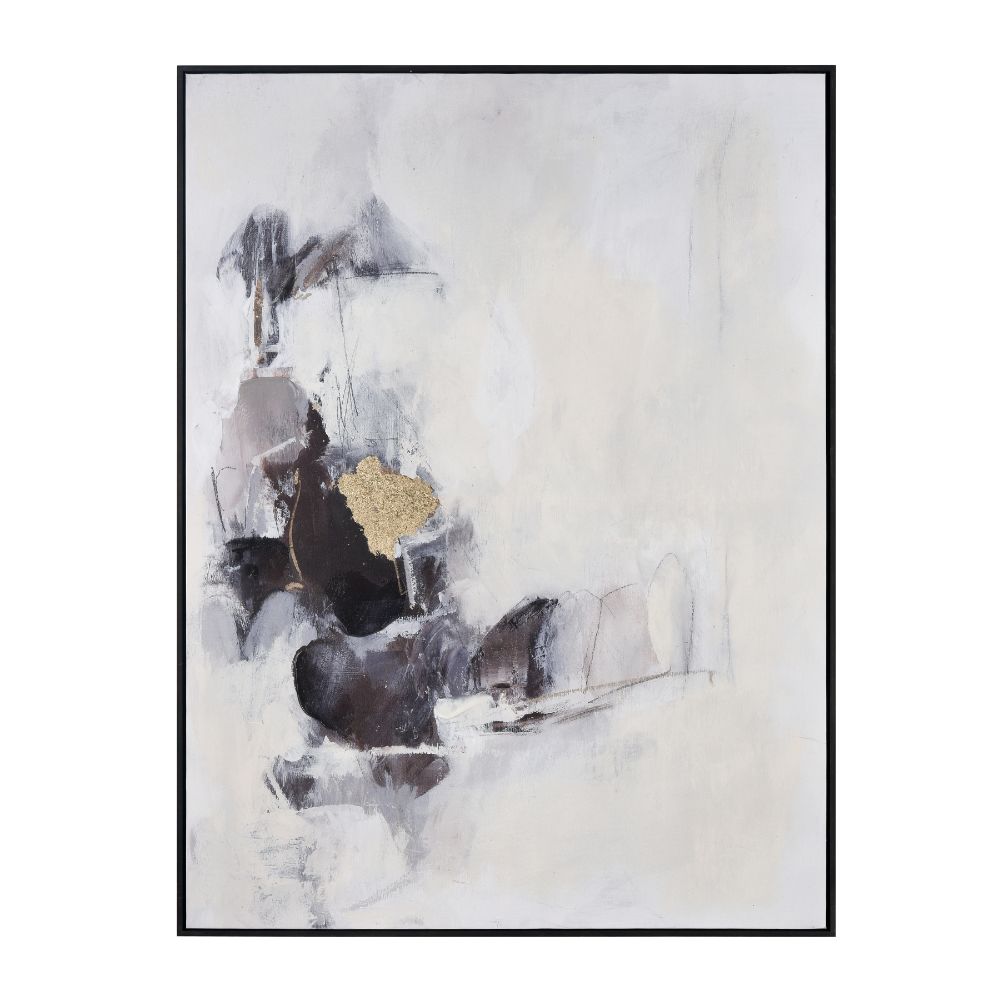 Elk Home S0056-10448 Tempest II Abstract Framed Wall Art - Off White