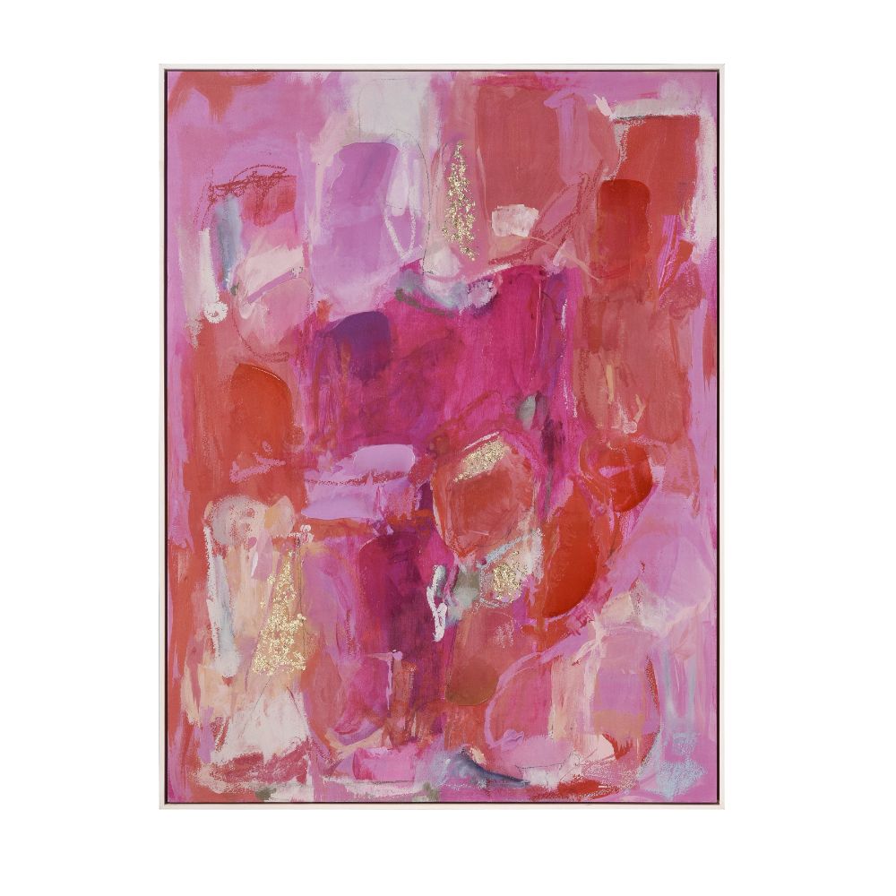 Elk Home S0056-10451 Pink Flush Abstract Framed Wall Art - Pink