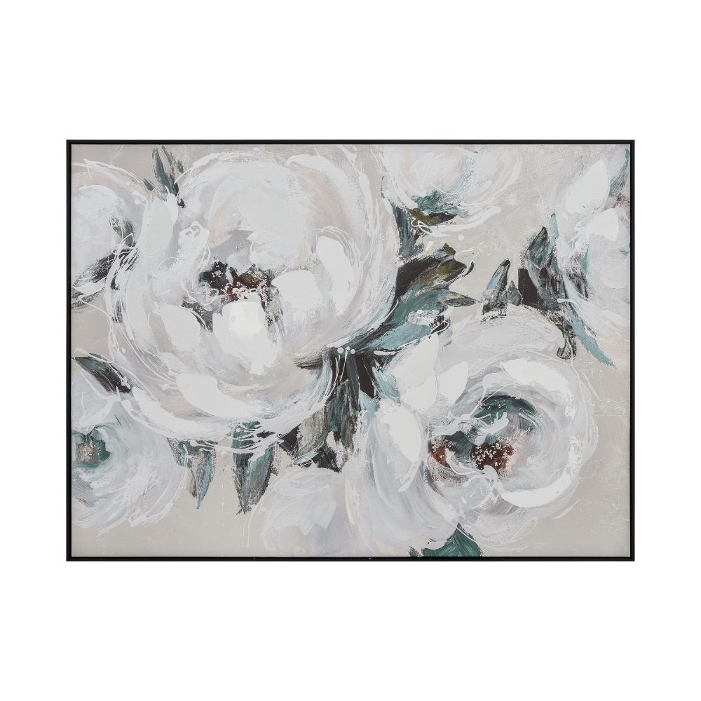 Elk Home S0056-10623 Blossom Abstract Framed Wall Art - Off White