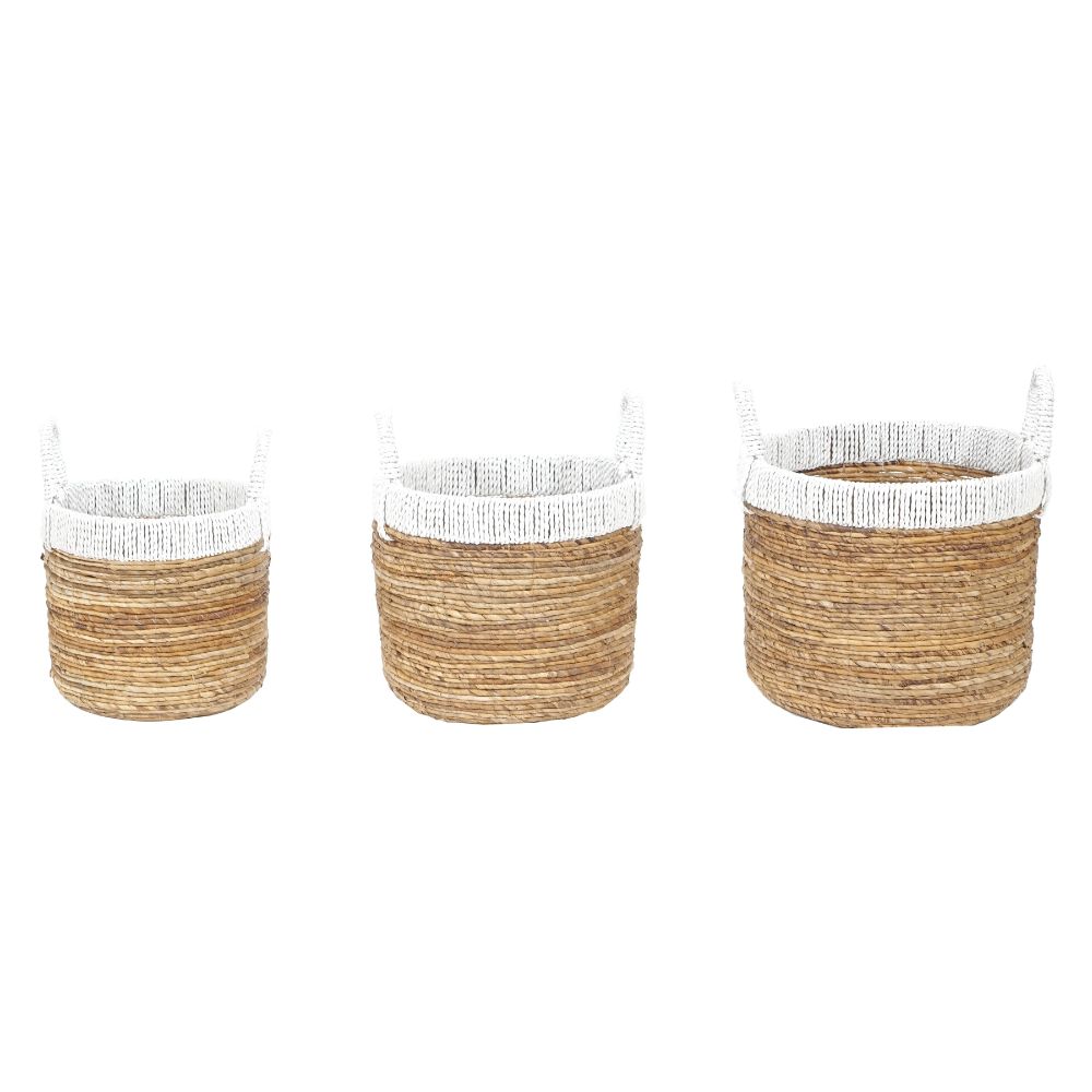 ELK Home S0077-8233/S3 Holset Basket - Set of 3 White Natural