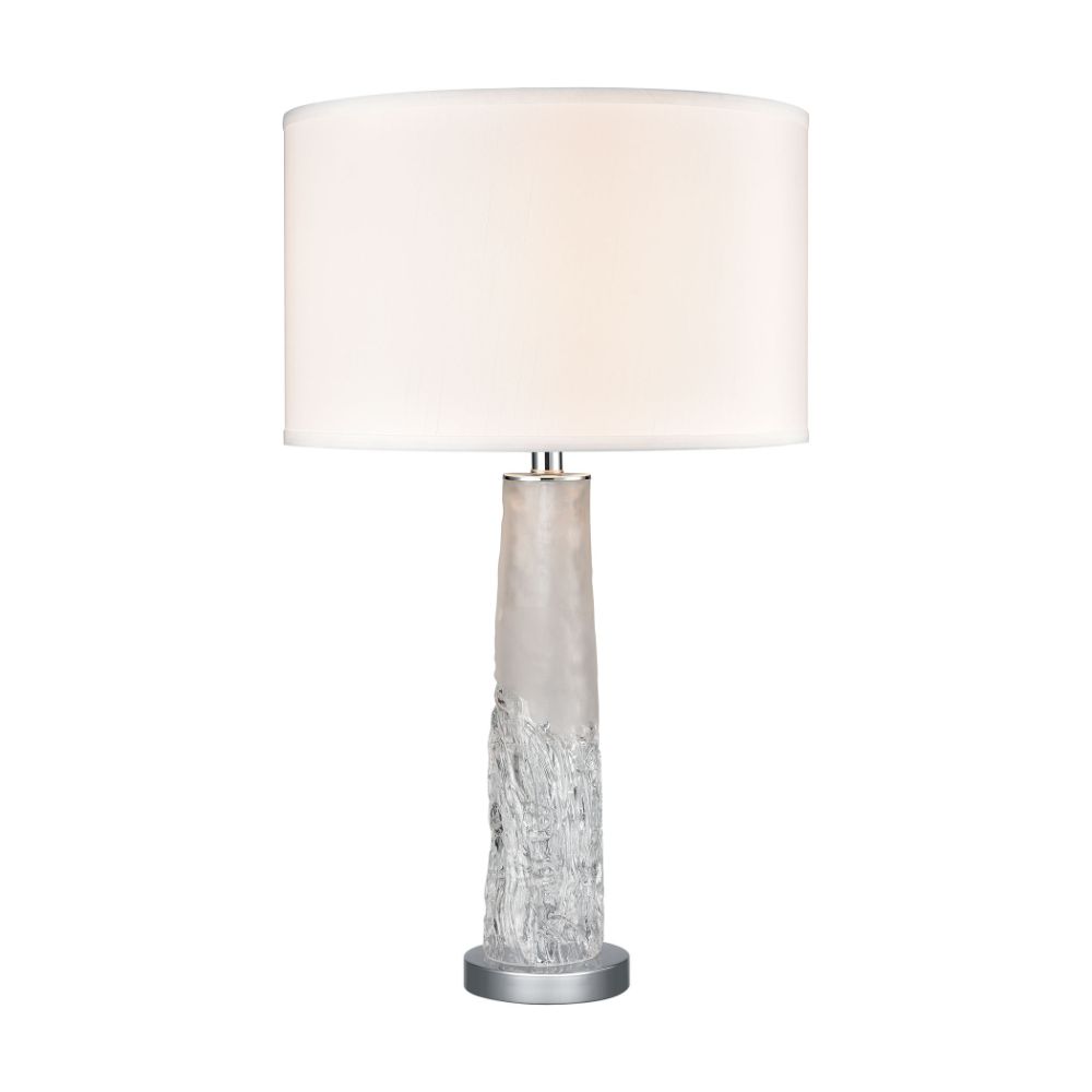ELK Lighting S019-7272 Juneau Table Lamp In Clear, Chrome
