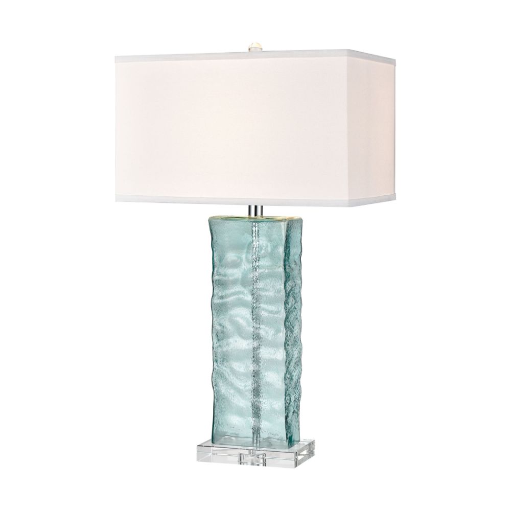 Elk Home S019-7273b Arendell Table Lamp In Light Blue, Clear