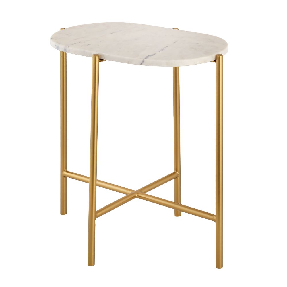 Elk Home S0805-7404 Harlowe Accent Table - White