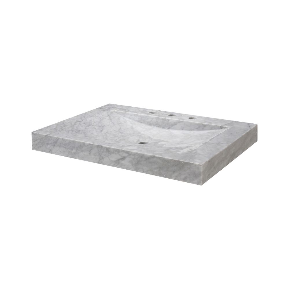 Elk Home SVT240WT Stone Vanity Top - 24-inch White Carrara Marble