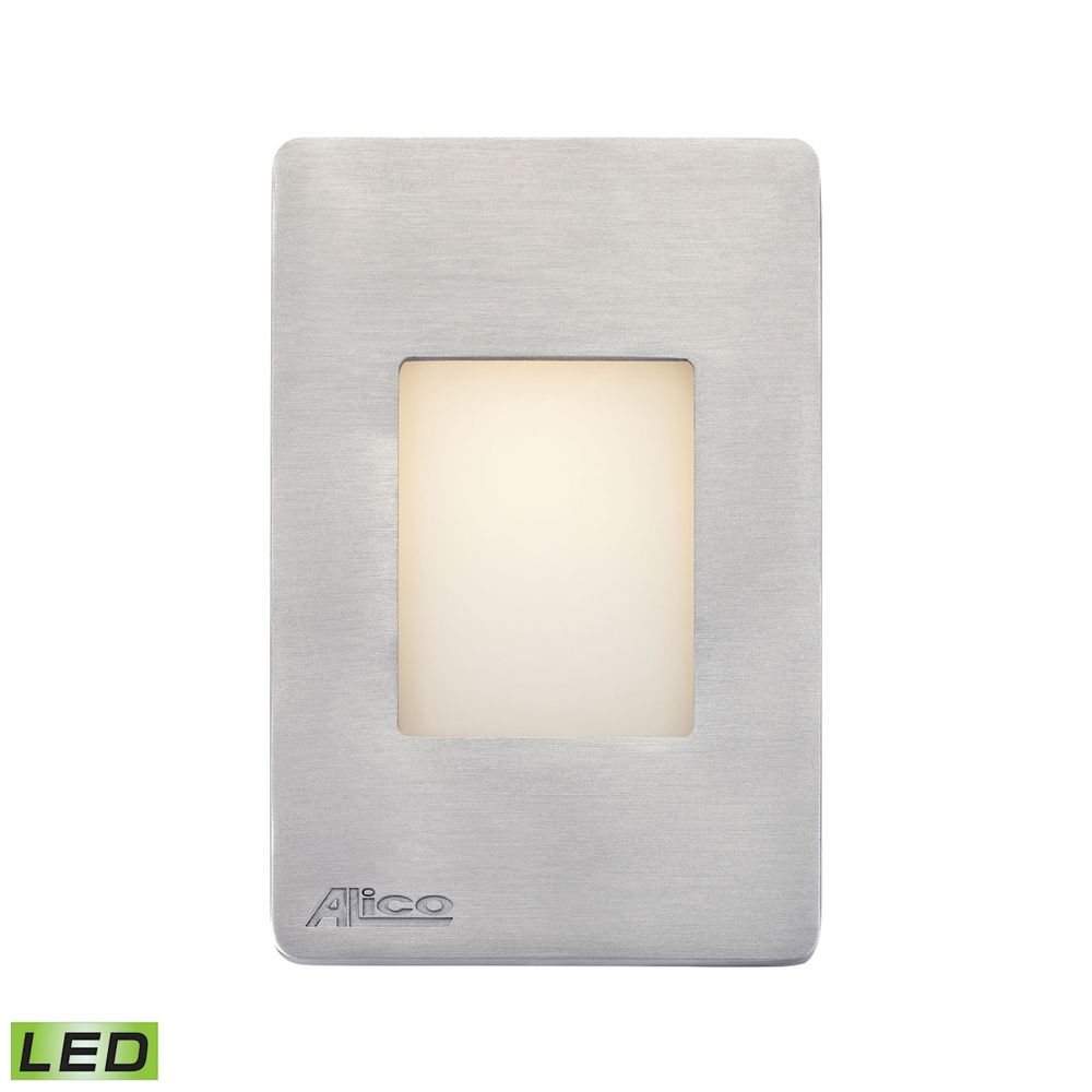 ELK Lighting WLE1105C30K-10-98 Beacon Step Light - LED Opal Lens with Aluminum Finish
