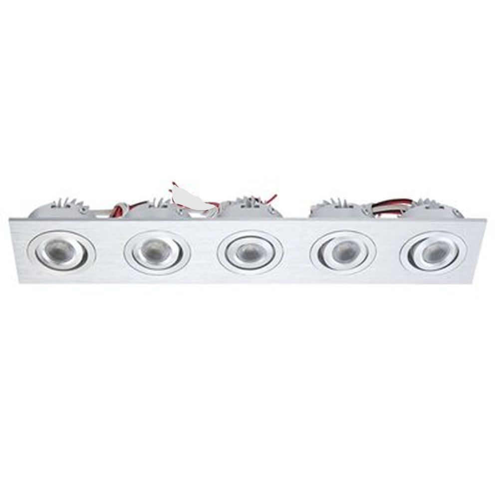 ELK Lighting WLE605C32K-0-98 WLE605C32K-0-98 - Rec Rect Directional Incl 5 LED + Driver, Clear lens / brushed aluminum