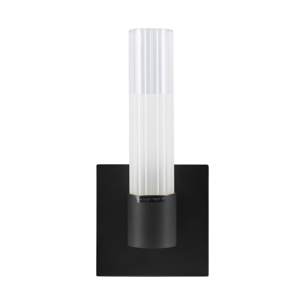 ELK Lighting WS851-79-45 Regato Uno 120V Sconce. Frosted glass w/Clear Top / ORB finish in Brown