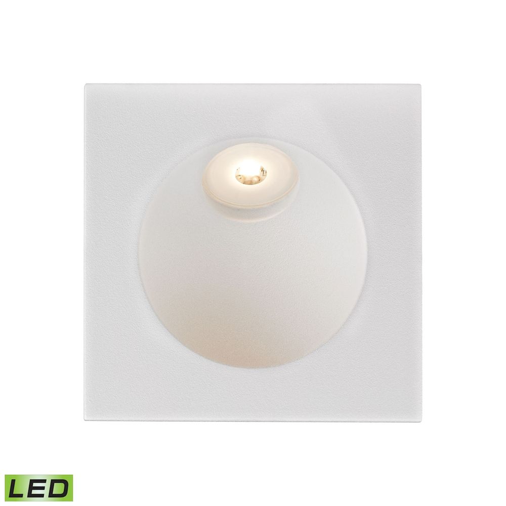 ELK Lighting WSL6210-10-30 Zone LED Step Light in in Matte White with Opal White Glass Diffuser