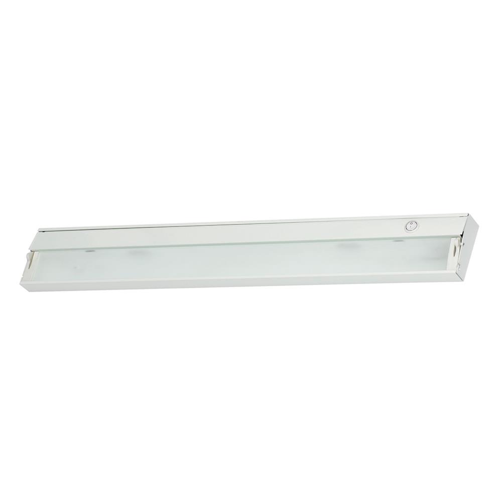 ELK Lighting ZL035RSF ZeeLine 4 Lamp Xenon Cabinet Light In White With Diffused Glass
