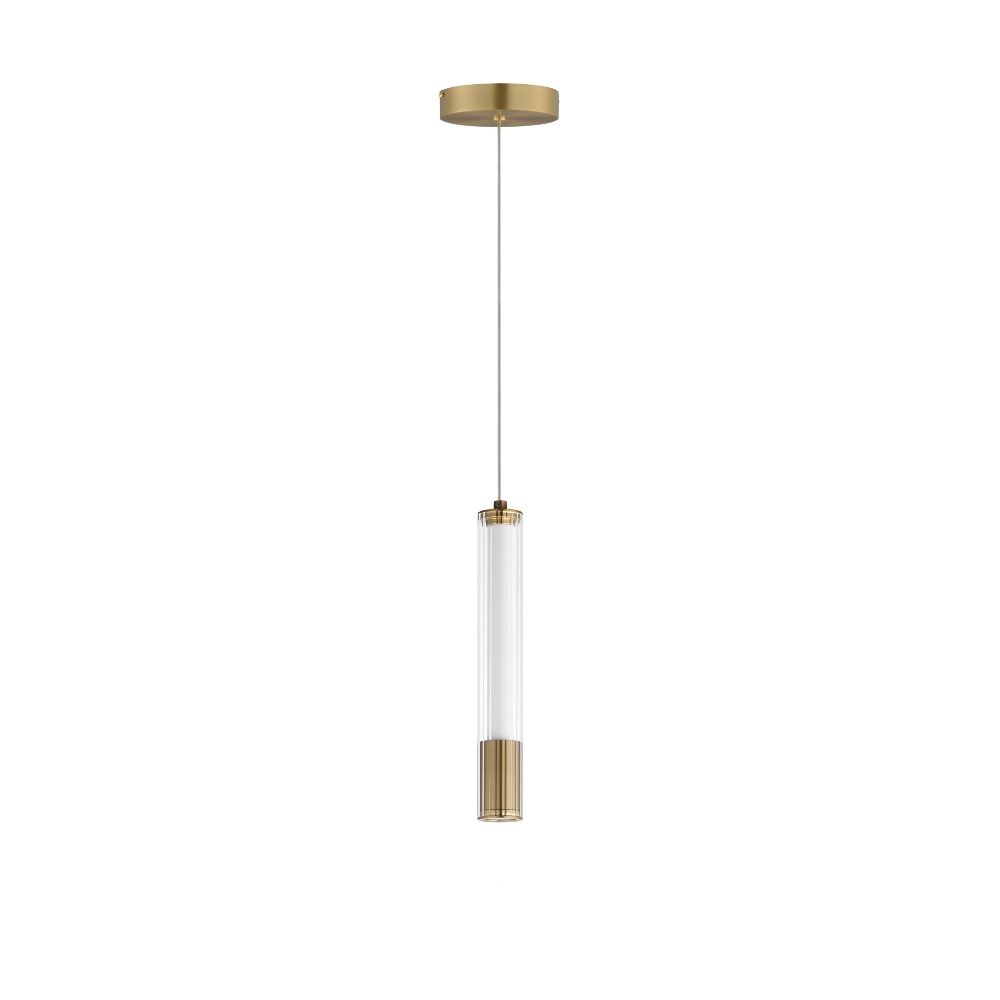 ET2 E11061-144NAB Cortex 10" LED Pendant in Natural Aged Brass