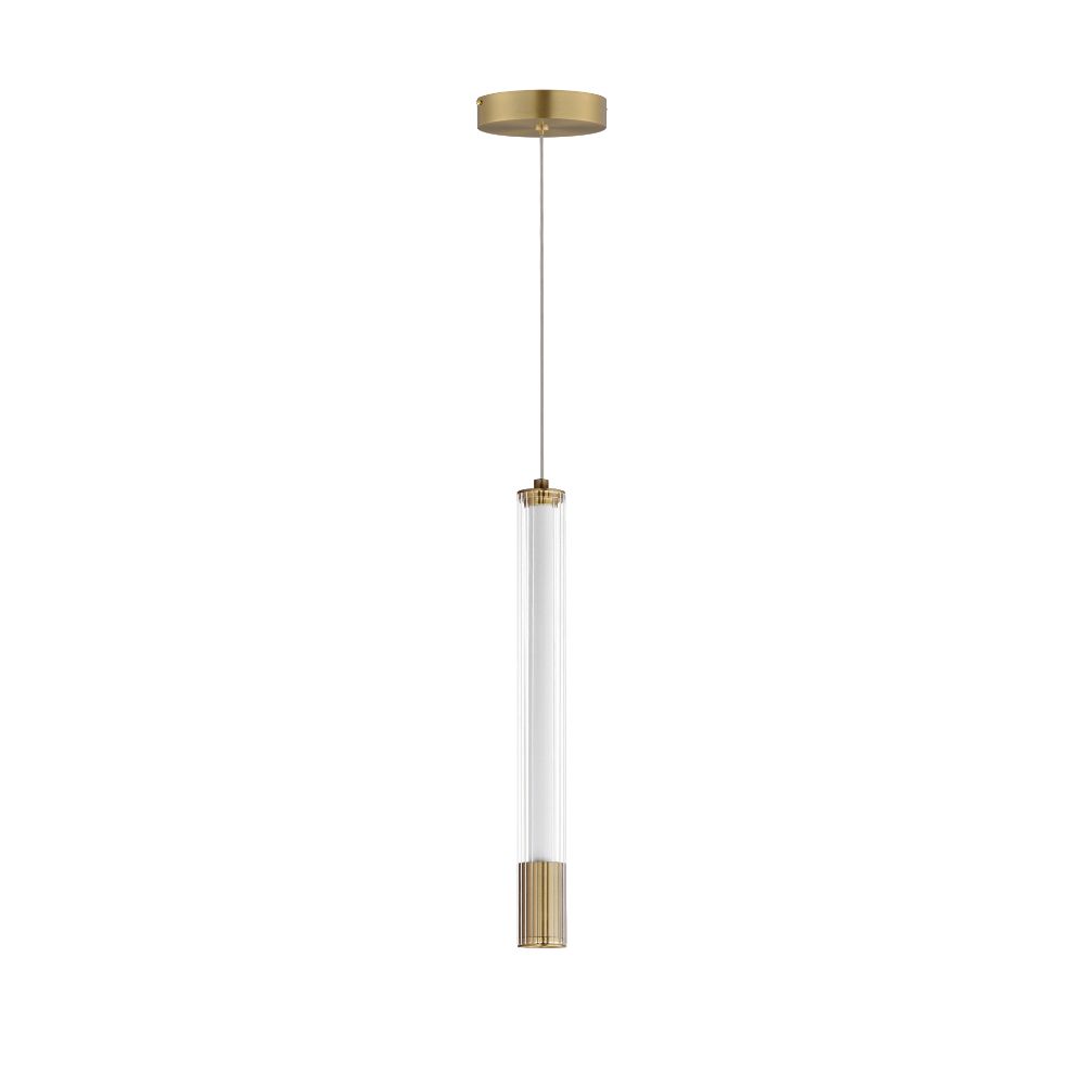 ET2 E11062-144NAB Cortex 14" LED Pendant in Natural Aged Brass
