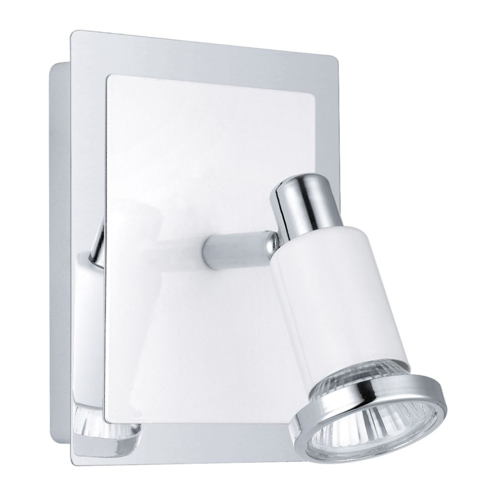 Eglo 200096A  Wall Light in Chrome/Shiny White
