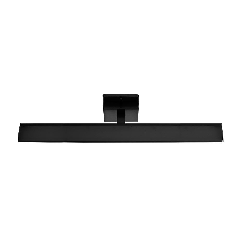 Eglo 202075A Tabiano 1 Light LED Vanity Light in Matte Black with White Acrylic Shade