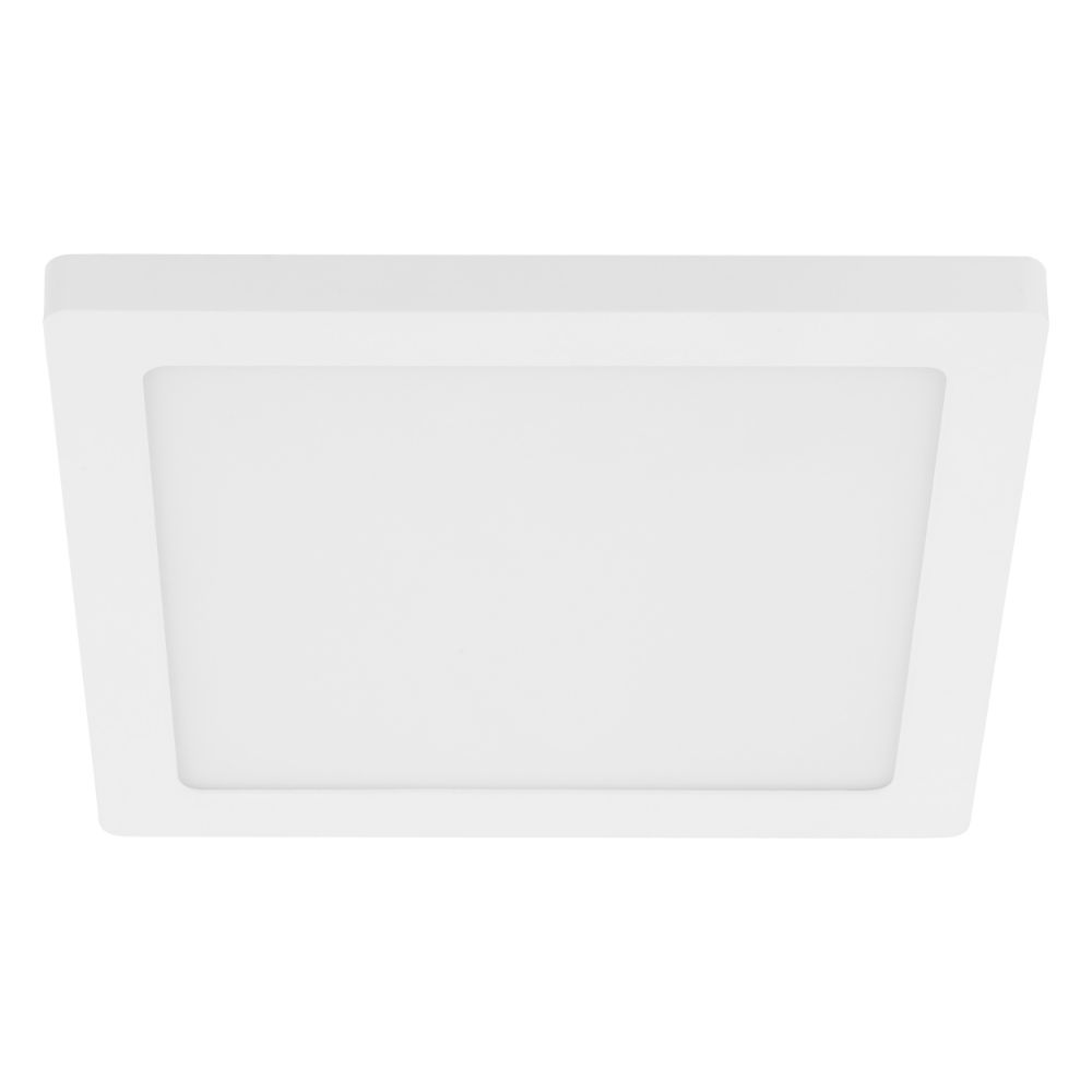Eglo 203678A 1x18W Square LED Ceiling / Wall Light w/ White Finish & White Acrylic Shade