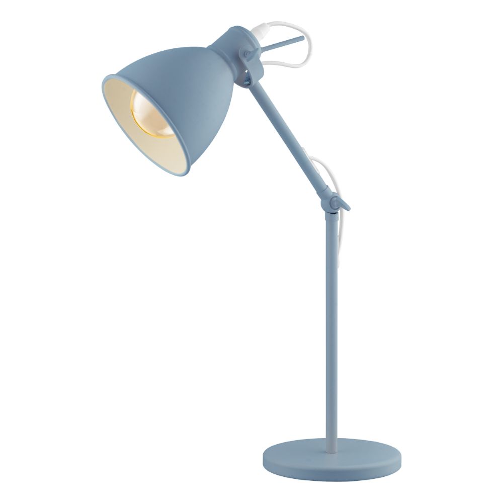 Eglo 204085A Priddy Desk Lamp in Pastel Light Blue