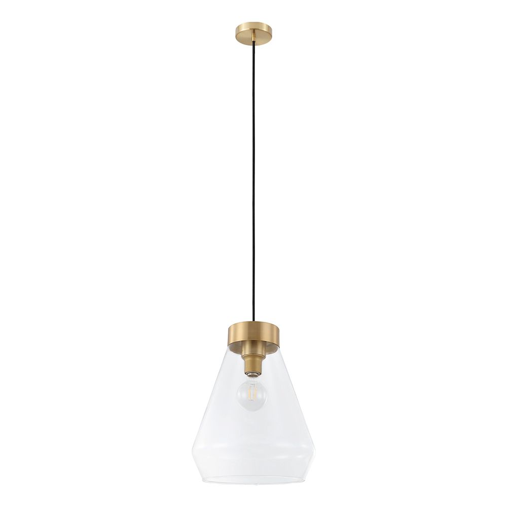 Eglo 204099A Montey - Pendant Brushed Gold Clear Glass 