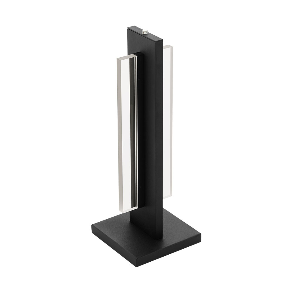 Eglo 204363A Spadafora 1x17W LED Table Lamp w/ Black Finish and Clear Acrylic Diffuser