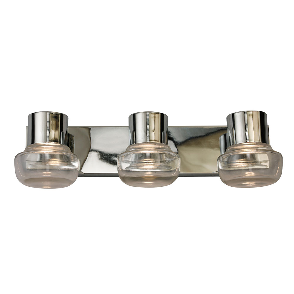 Eglo 204451A Belby 3x10W LED bath/vanity light with chrome finish and clear glass