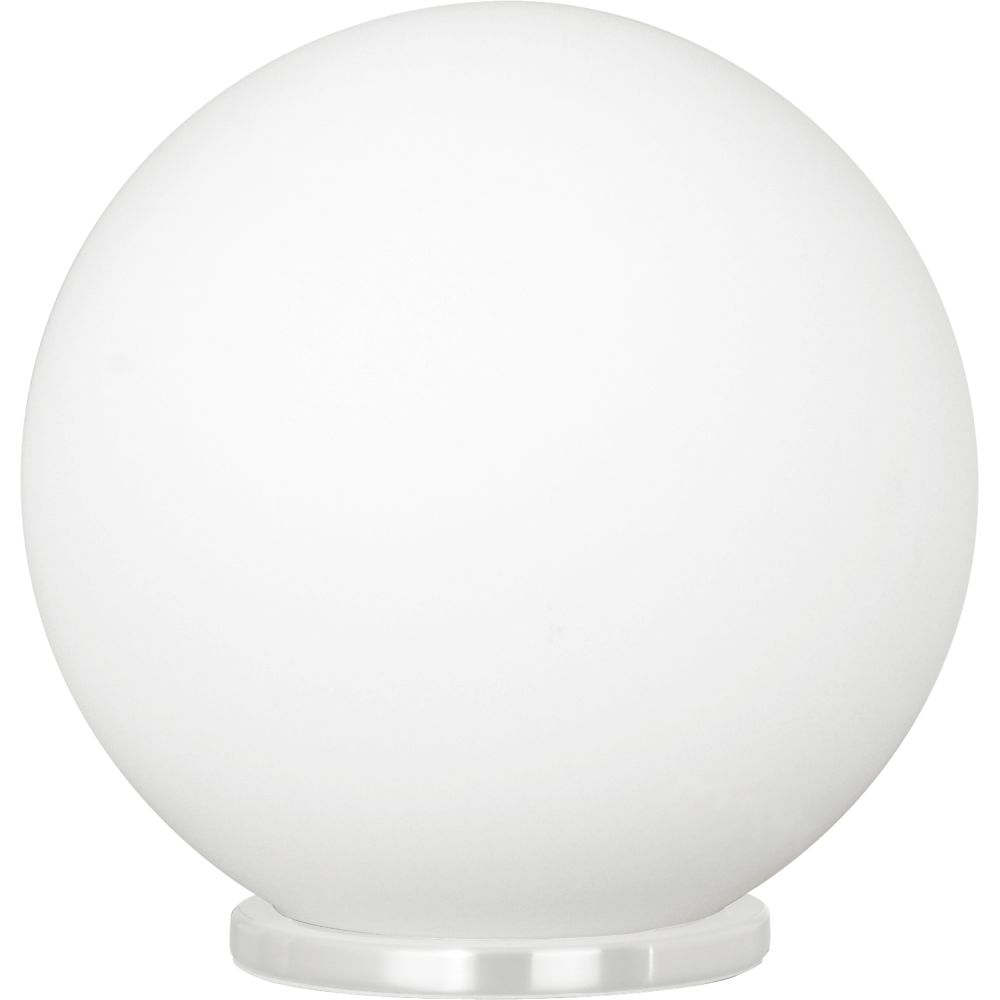 Eglo 204565A 1x60w Table Lamp W/ White Finish & Opal Glass