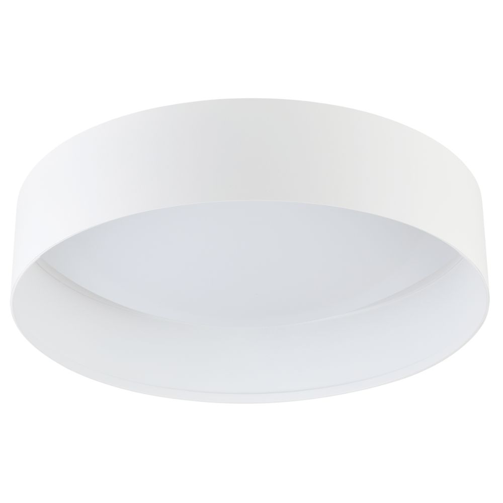Eglo 205627A Integrated LED Ceiling Light w/ a White Finish and White Acrylic Shade, 23W Integrated LED