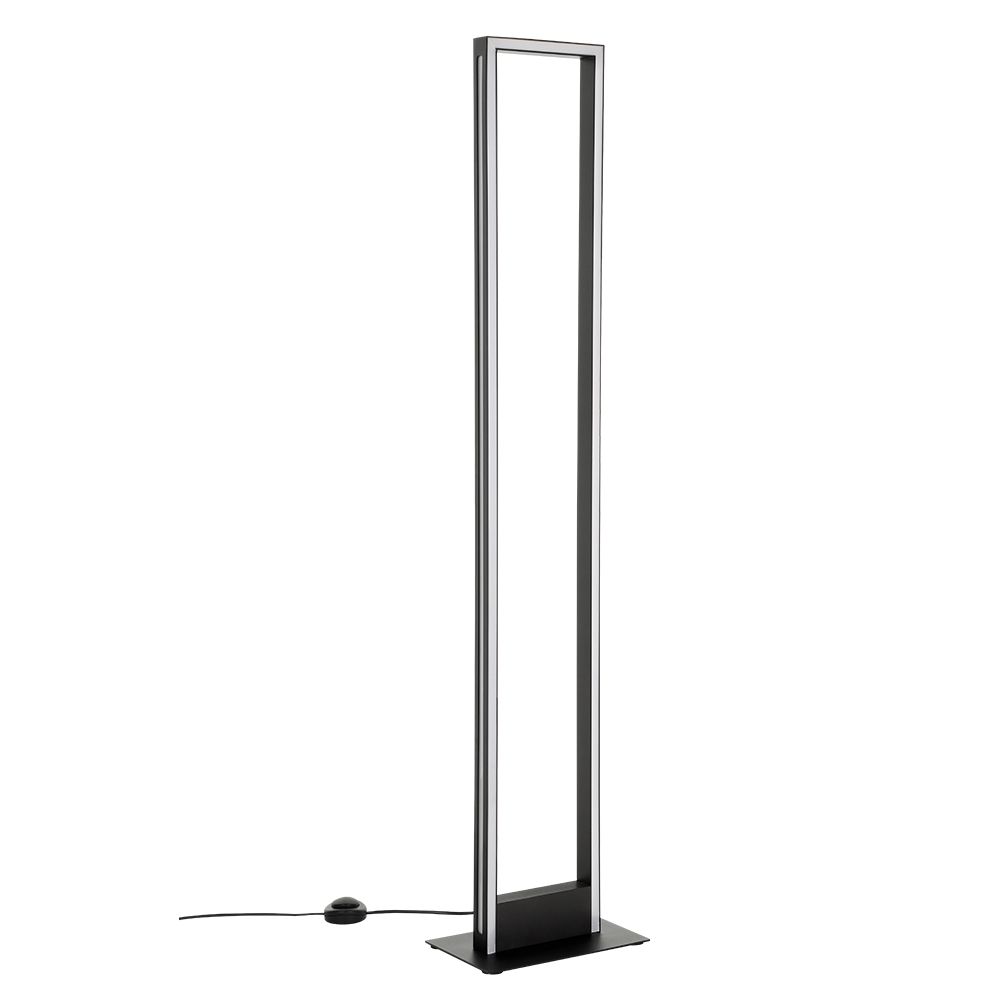 Eglo 206022A Integrated LED Floor Lamp w/ Black Finish & White Diffuser
