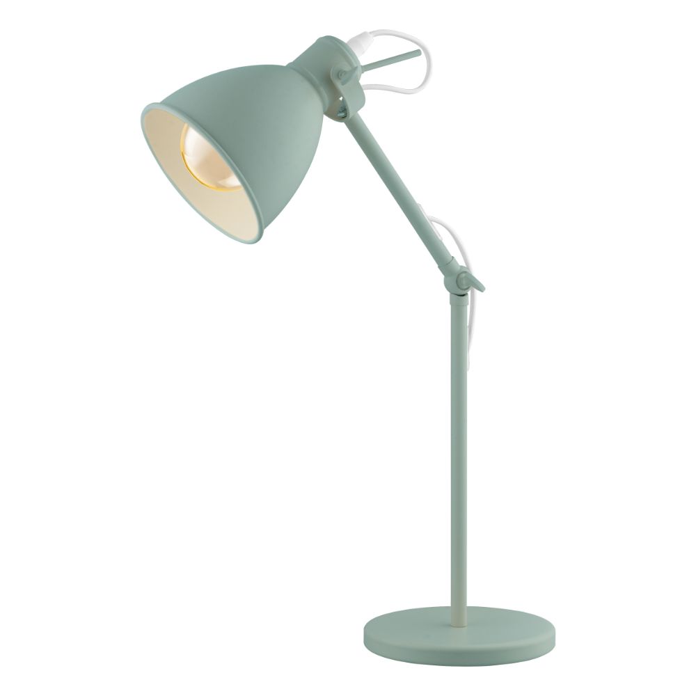 Eglo 49097A Priddy Desk Lamp in Pastel Light Green
