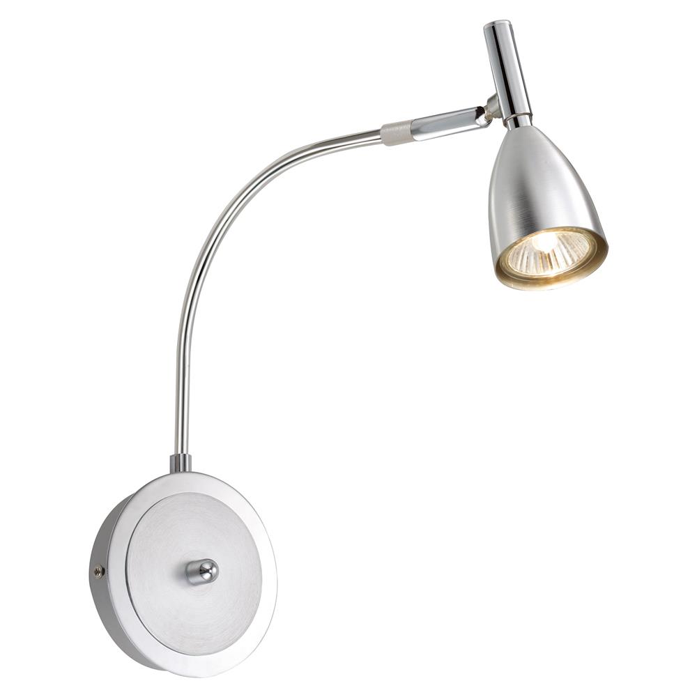 Eglo 88361A  Wall Light in Brushed Aluminum & Chrome