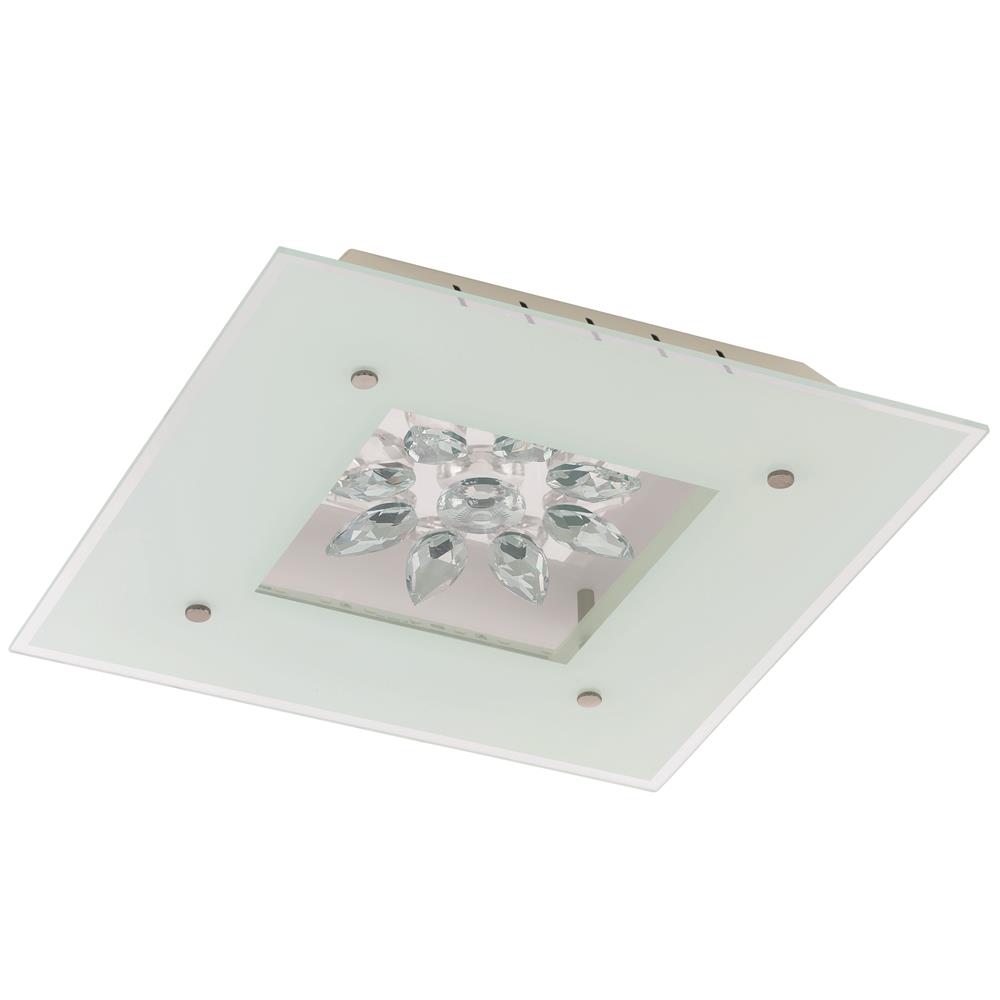 Eglo 93573A  LED Ceiling Light in White w/ Clear Trim