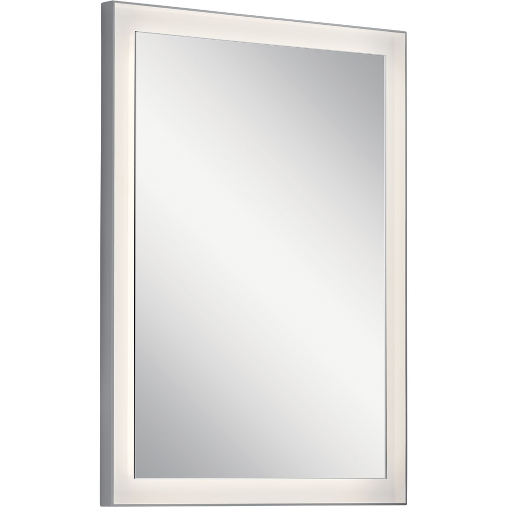 Elan 84168 Ryame Lighted Mirror in Silver Matte