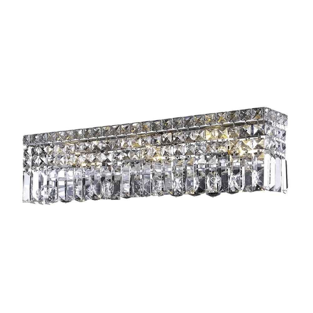 V2032w26c Ec Elegant Lighting 2032w26c Ec Maxim 6 Light Vanity In Chrome With Elegant Cut Clear Crystal Goinglighting