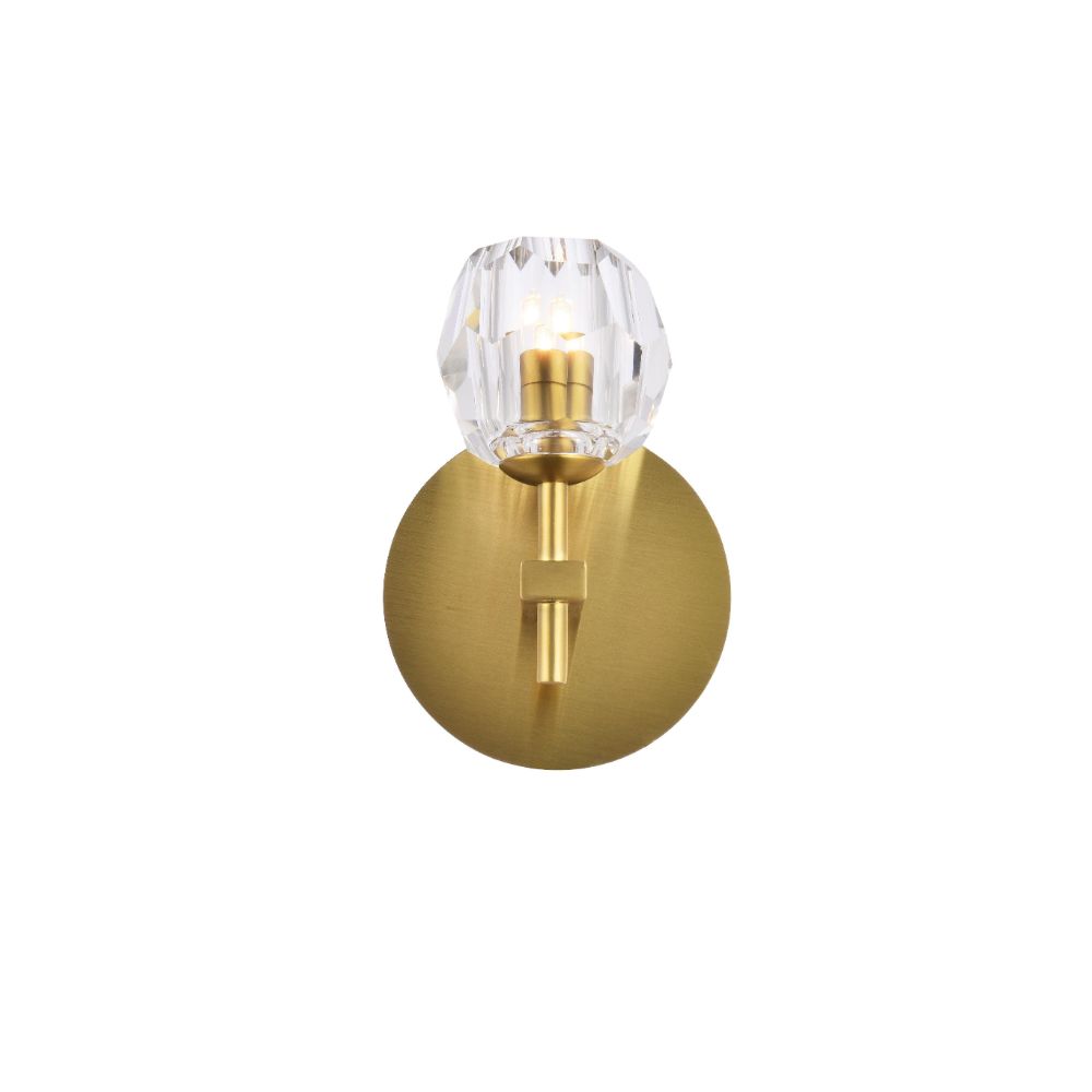 Elegant Lighting 3505W6G Eren 1 Light Gold Wall Sconce