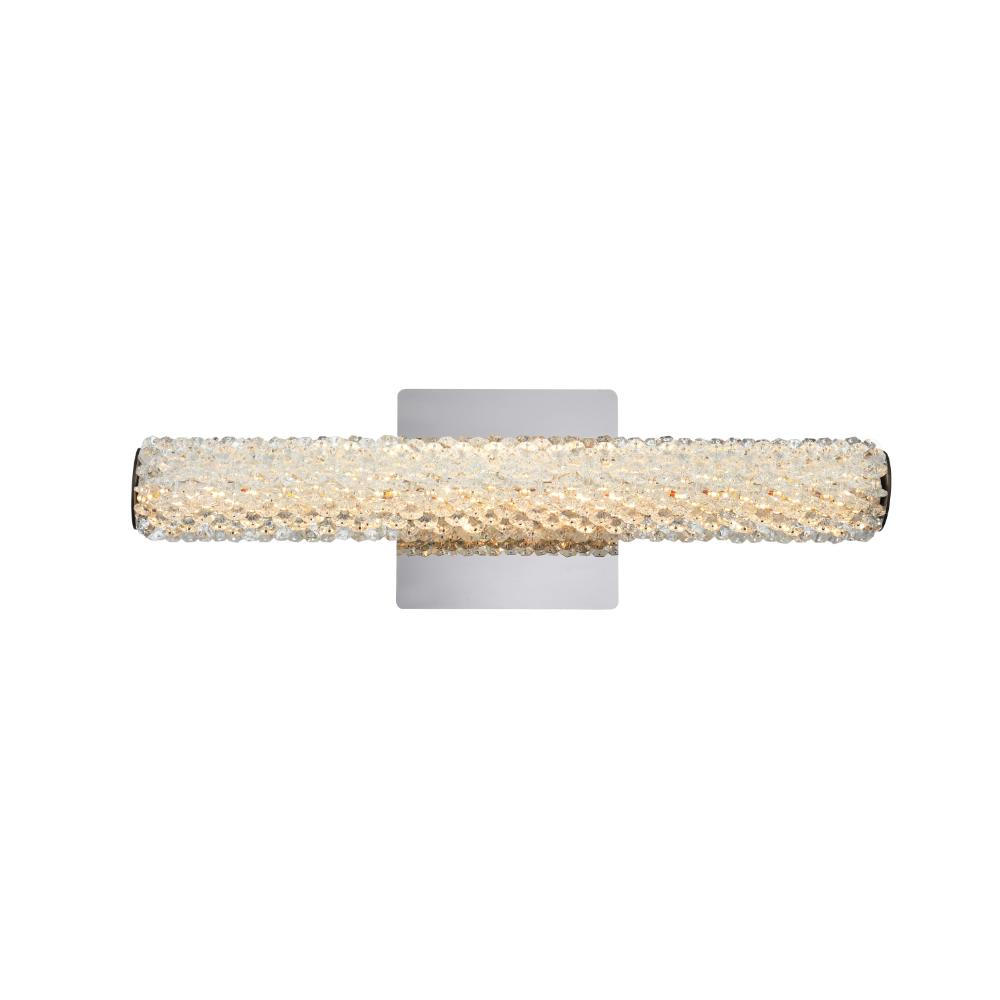 Elegant Lighting 3800W18C Bowen 18 inch Adjustable LED Wall Sconce in Chrome