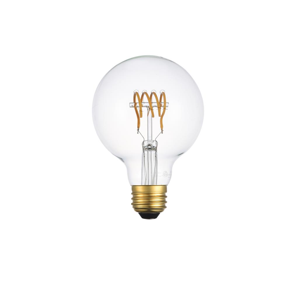 Elitco Lighting G25LED103-6PK Edris LED decorative helix horizontal 3000K filament 6 watts 420 lumens G25 light bulb