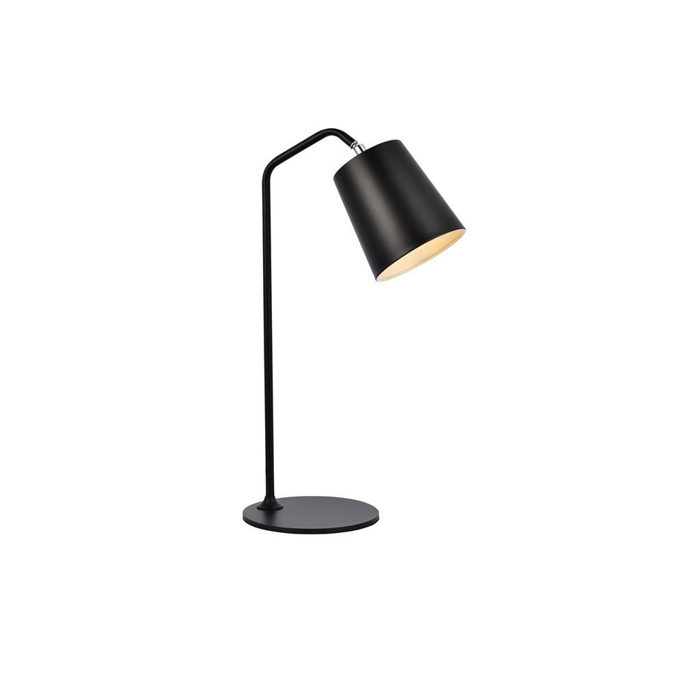 Living District by Elegant Lighting LD2366BK Leroy 1 light black table lamp