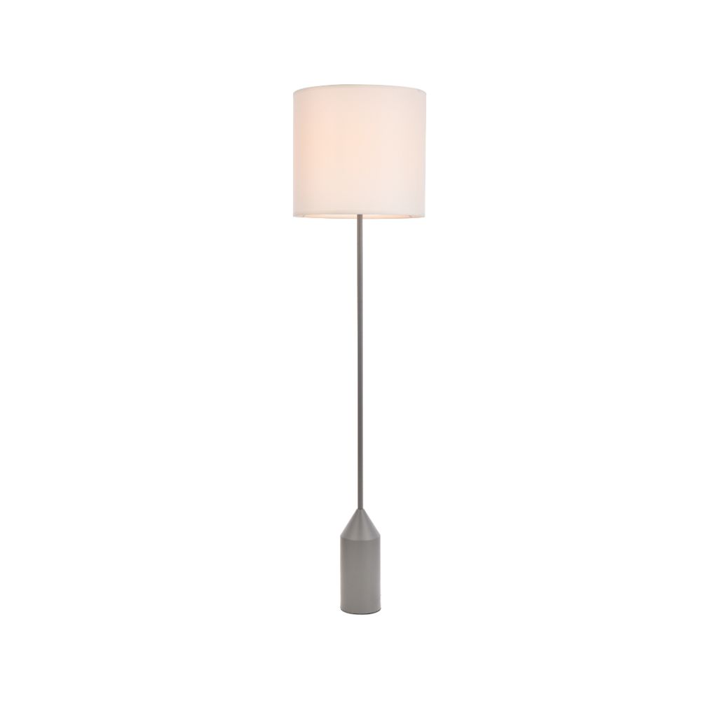 Living District by Elegant Lighting  LD2453FLCG Ines Floor Lamp In Chrome