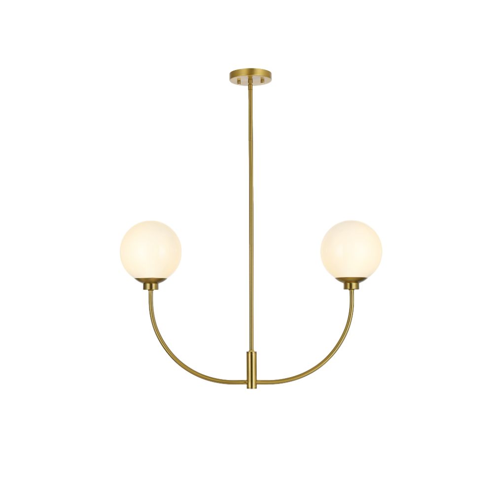 Living District LD816D30SG Nyomi 30 Inch Chandelier In Satin Gold