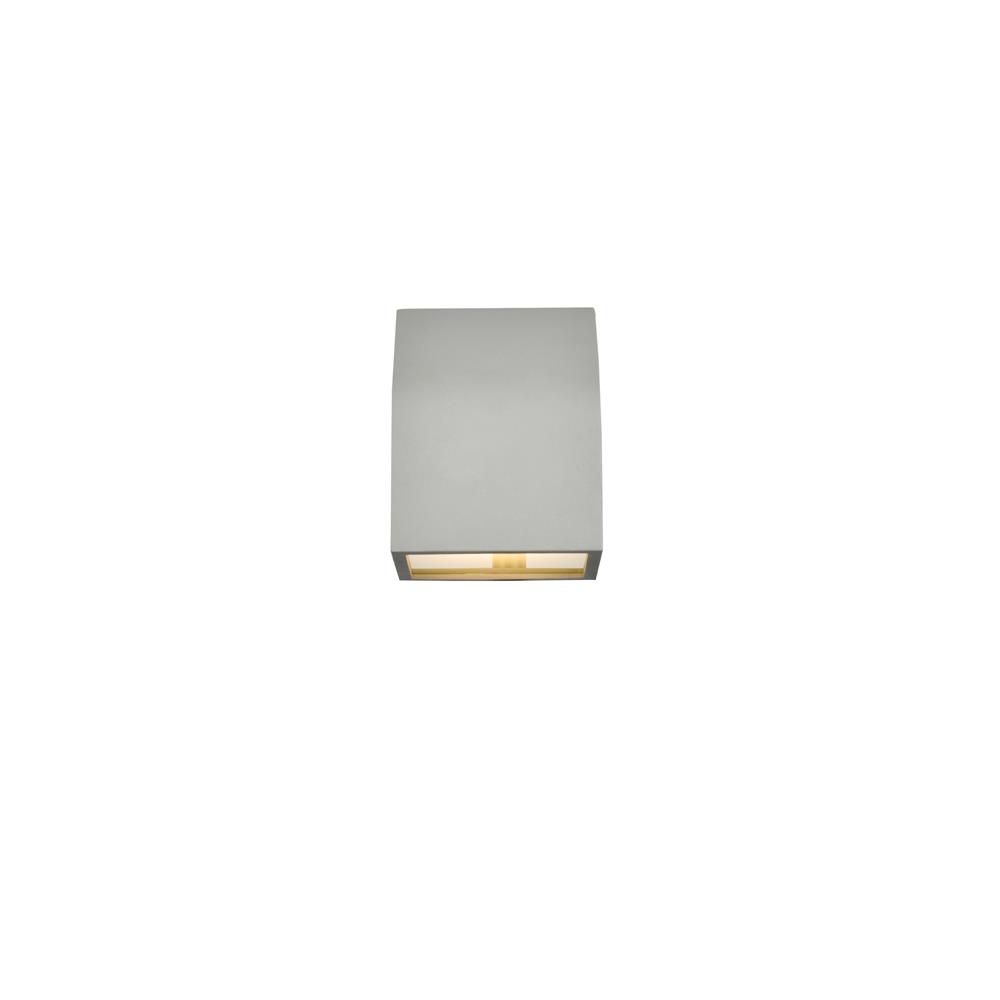 Living District by Elegant Lighting LDOD4004S Raine Integrated LED wall sconce in silver