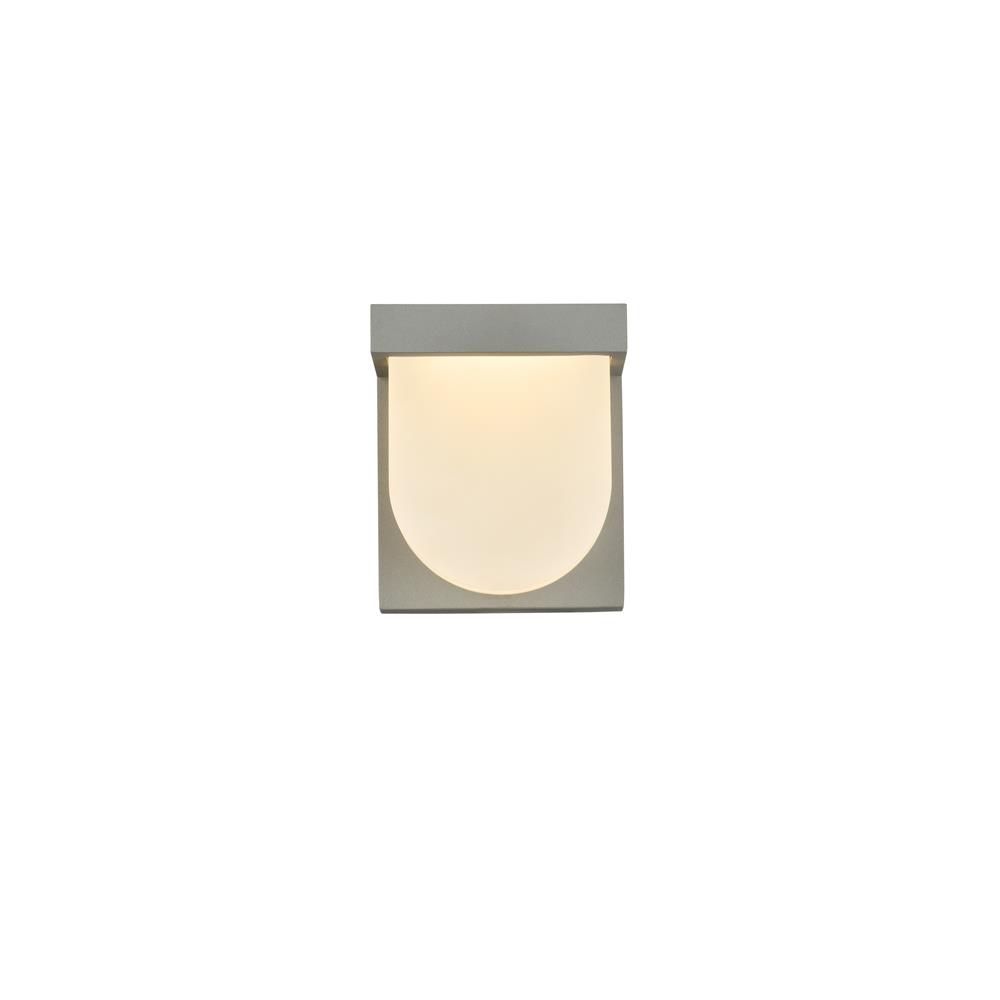 Living District by Elegant Lighting LDOD4009S Raine Integrated LED wall sconce in silver