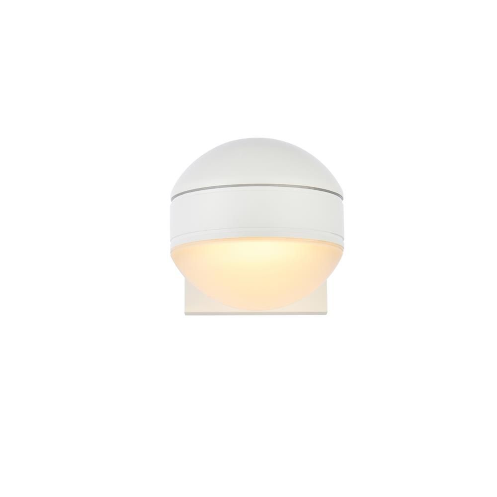 Living District by Elegant Lighting LDOD4011WH Raine Integrated LED wall sconce in white