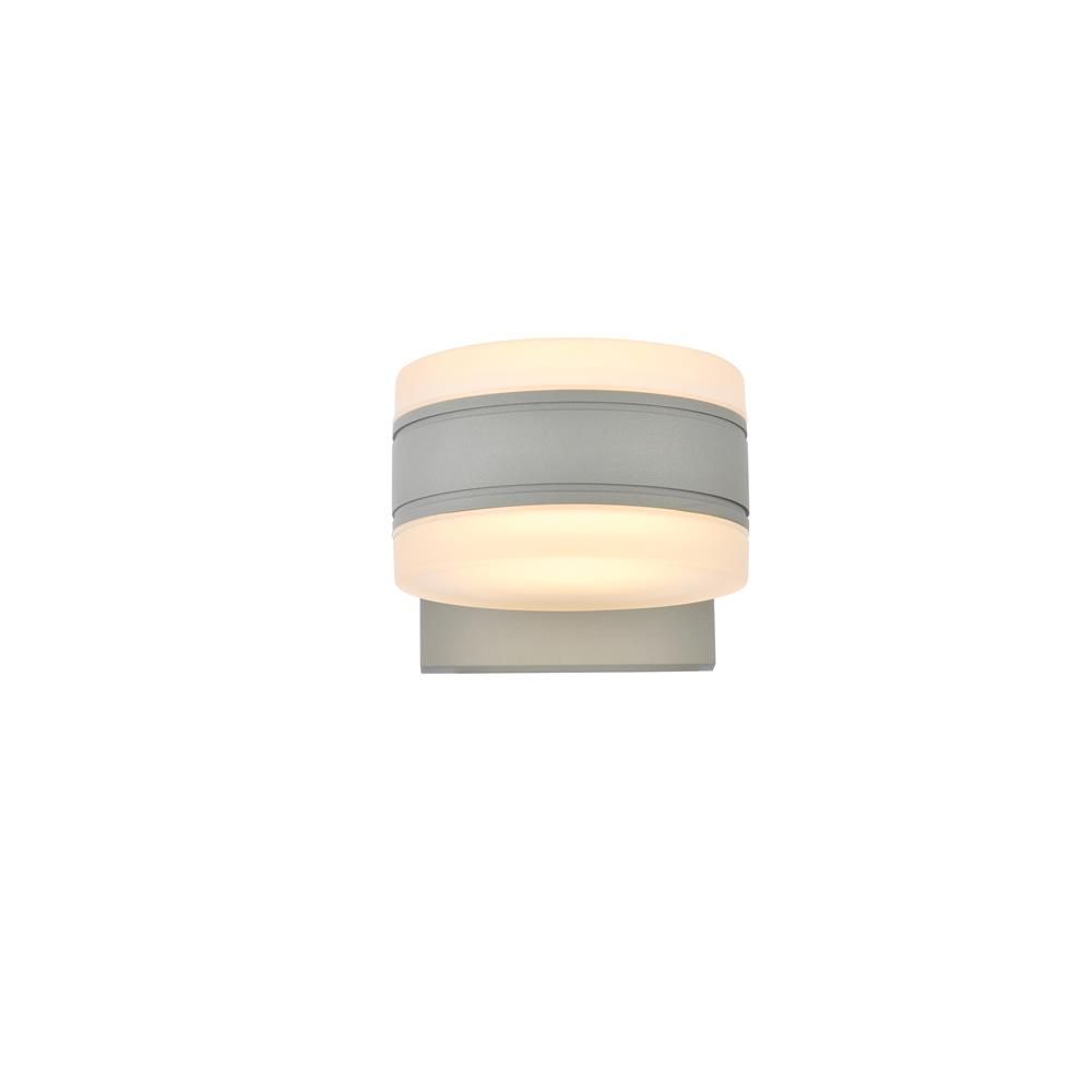 Living District by Elegant Lighting LDOD4012S Raine Integrated LED wall sconce in silver