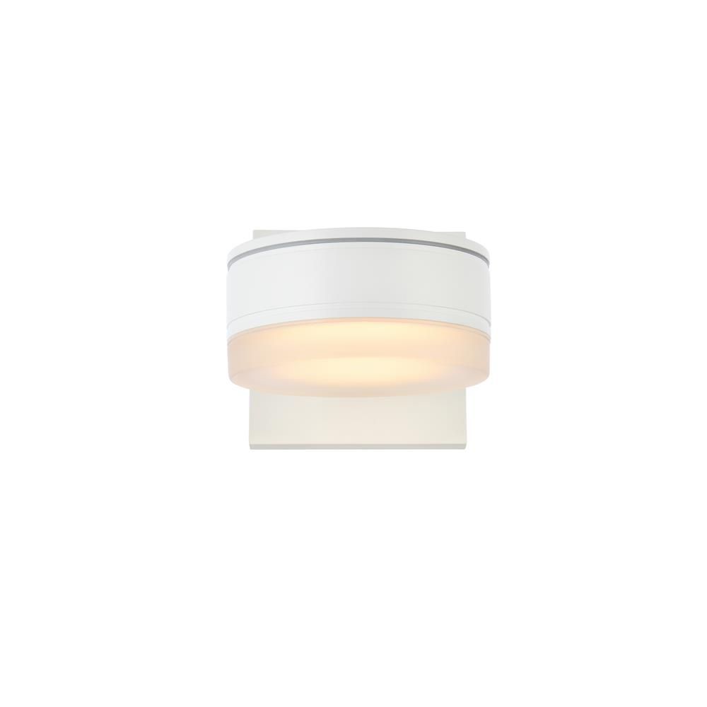 Living District by Elegant Lighting LDOD4013WH Raine Integrated LED wall sconce in white