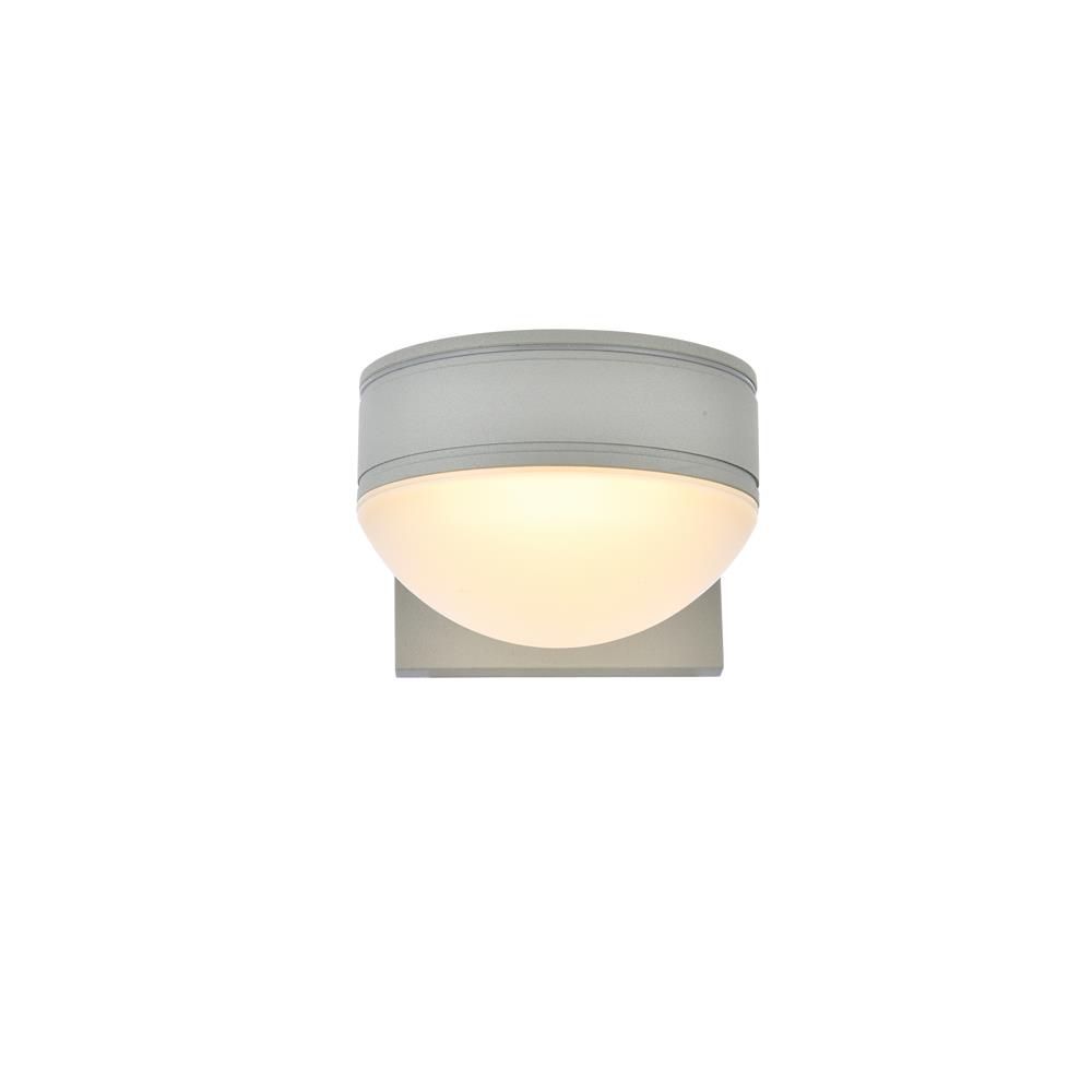 Living District by Elegant Lighting LDOD4014S Raine Integrated LED wall sconce in silver