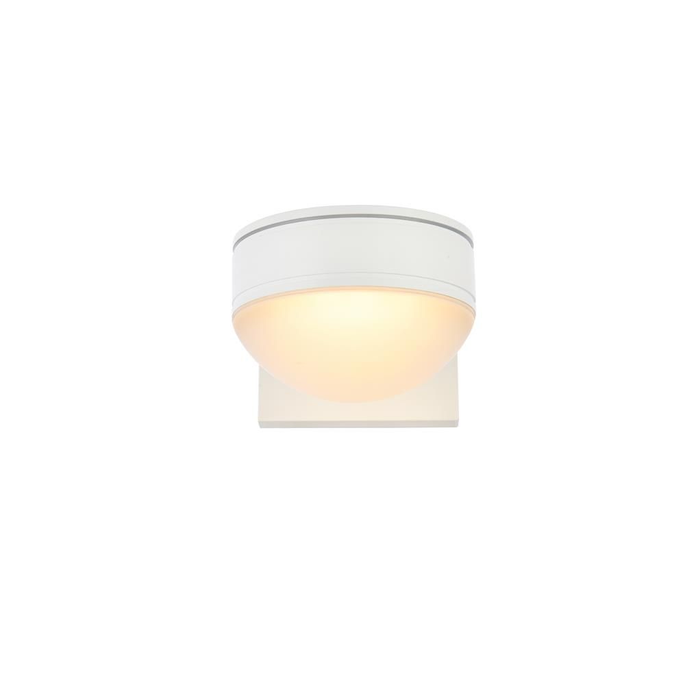 Living District by Elegant Lighting LDOD4014WH Raine Integrated LED wall sconce in white
