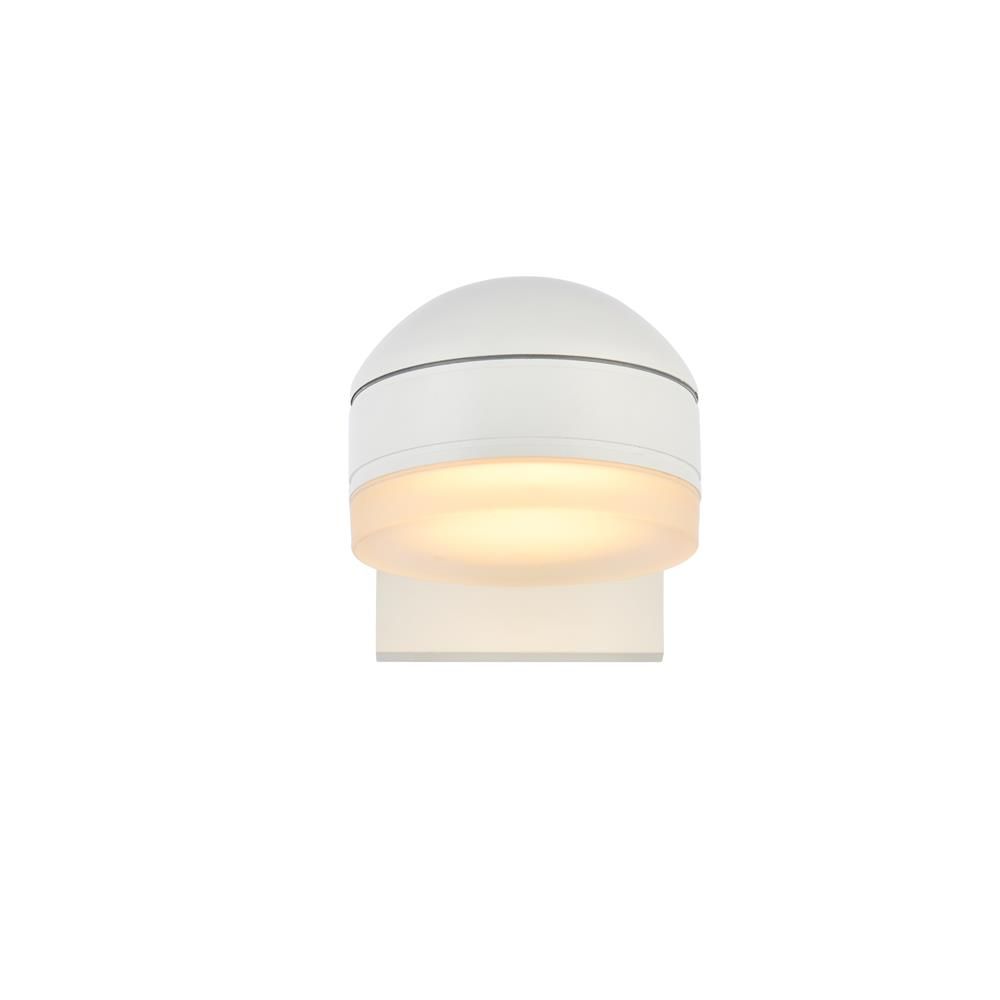 Living District by Elegant Lighting LDOD4015WH Raine Integrated LED wall sconce in white
