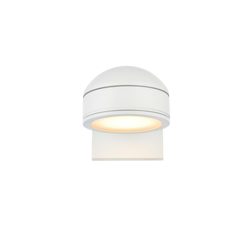 Living District by Elegant Lighting LDOD4016WH Raine Integrated LED wall sconce in white