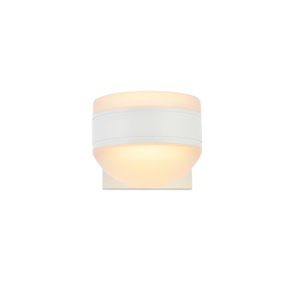 Living District by Elegant Lighting LDOD4017WH Raine Integrated LED wall sconce in white