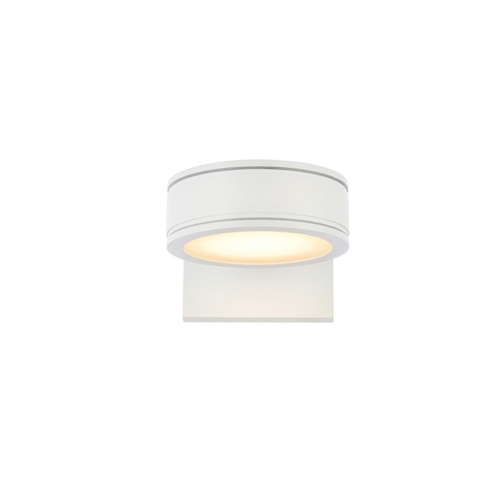Living District by Elegant Lighting LDOD4018WH Raine Integrated LED wall sconce in white