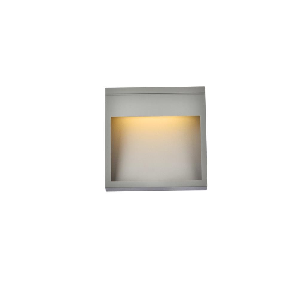 Living District by Elegant Lighting LDOD4019S Raine Integrated LED wall sconce  in silver