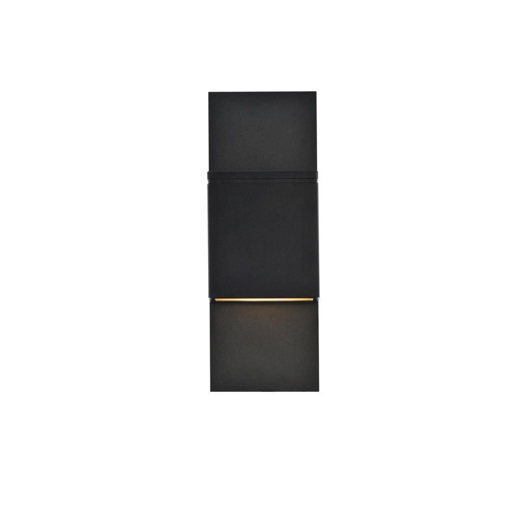 Living District by Elegant Lighting LDOD4024BK Raine Integrated LED wall sconce  in black