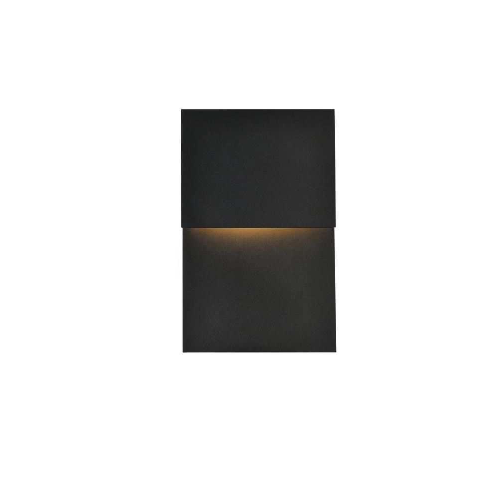 Living District by Elegant Lighting LDOD4029BK Raine Integrated LED wall sconce  in black